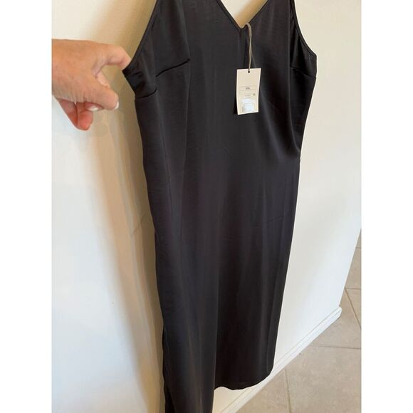 A New Day Slip Dress XXL Black Midi NWT Goth Coquette - Picture 5 of 6